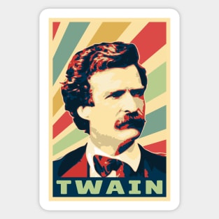 Mark Twain Vintage Colors Sticker